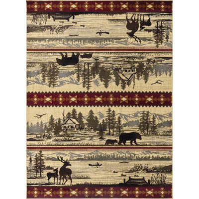 Nature's Nest GC_CBL3005 Lodge Area Rug