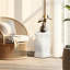 Tabouret de bar 13 po x 16,75 po en céramique émaillée - Table d'appoint intérieure / extérieure - Tabouret de jardin décoratif