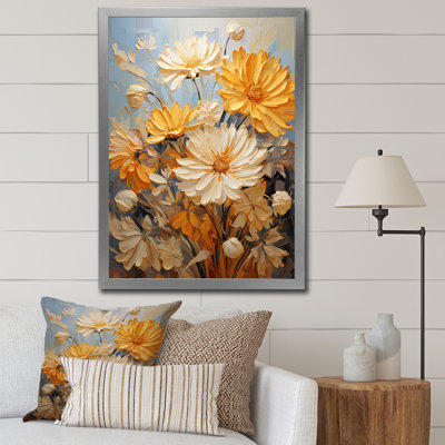 Yovanna Chrysanthemums Autumn Gold Patchwork II