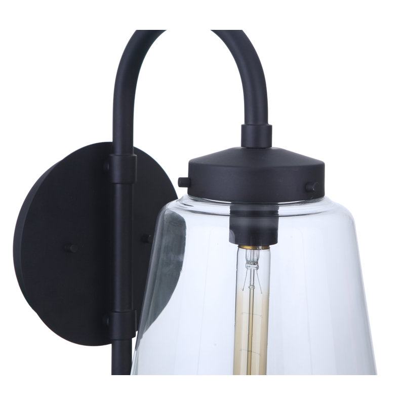Laclede Wall Light, 18" H x 9.3" W x 12.63" D, Midnight