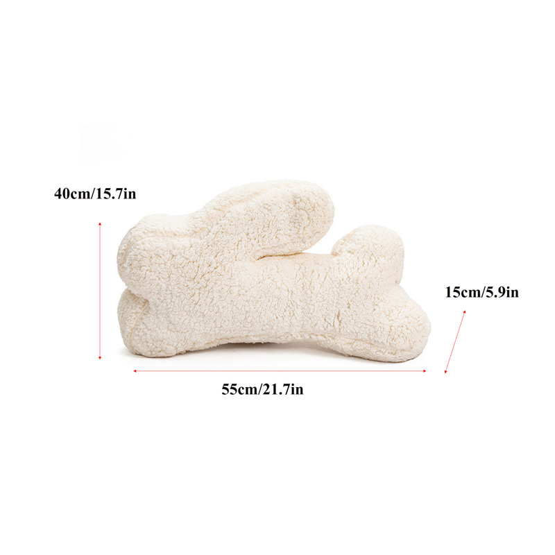 Bunny Shaped Throw Pillow