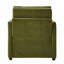 Fauteuil-lit en chenille convertible avec dossier réglable à 5 positions, poches latérales et panier de rangement, fauteuil-lit escamotable-1571845552