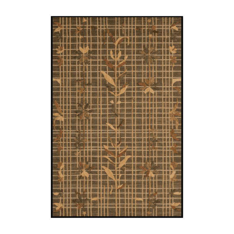 Machine Washable Nature Brown Area Rug