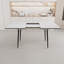 Ensembles de table de salle à manger extensibles avec rangement, panneau de fibres à densité moyenne et métal, pour recevoir en famille moderne