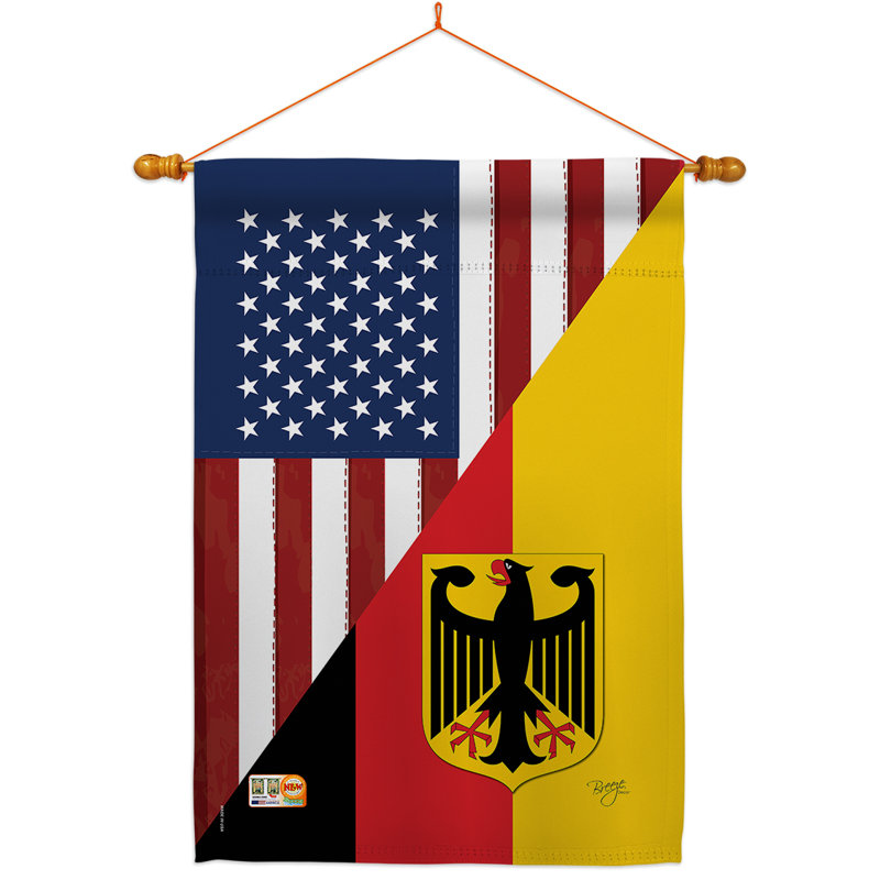 Coussin décoratif en polyester 2 faces 40 x 28 po Ensemble de drapeaux