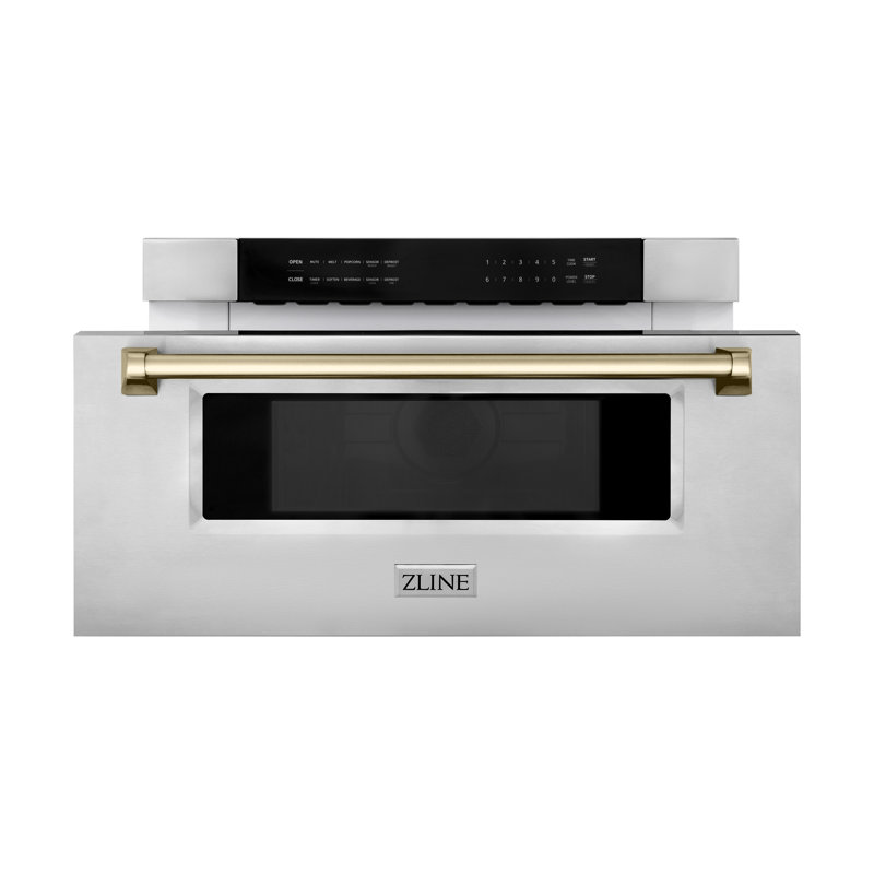ZLINE 30" 1.2 cu. ft. Built-in Microwave Drawer, Gold