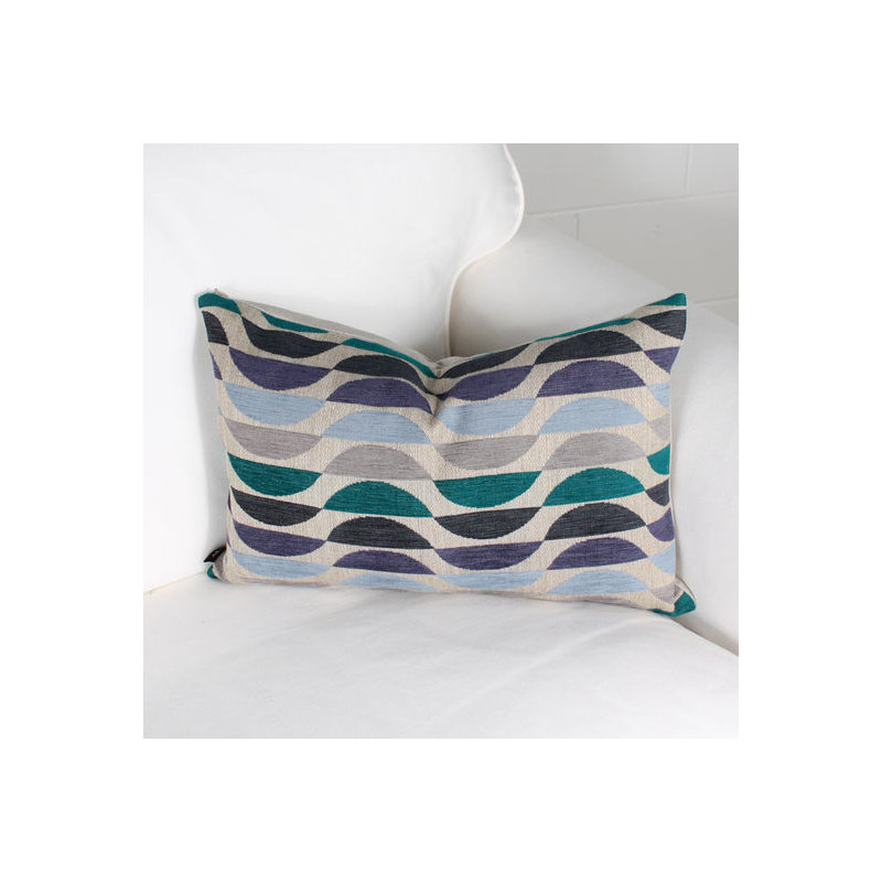 Coussin Damarni, Bleu / turquoise / bleu marine