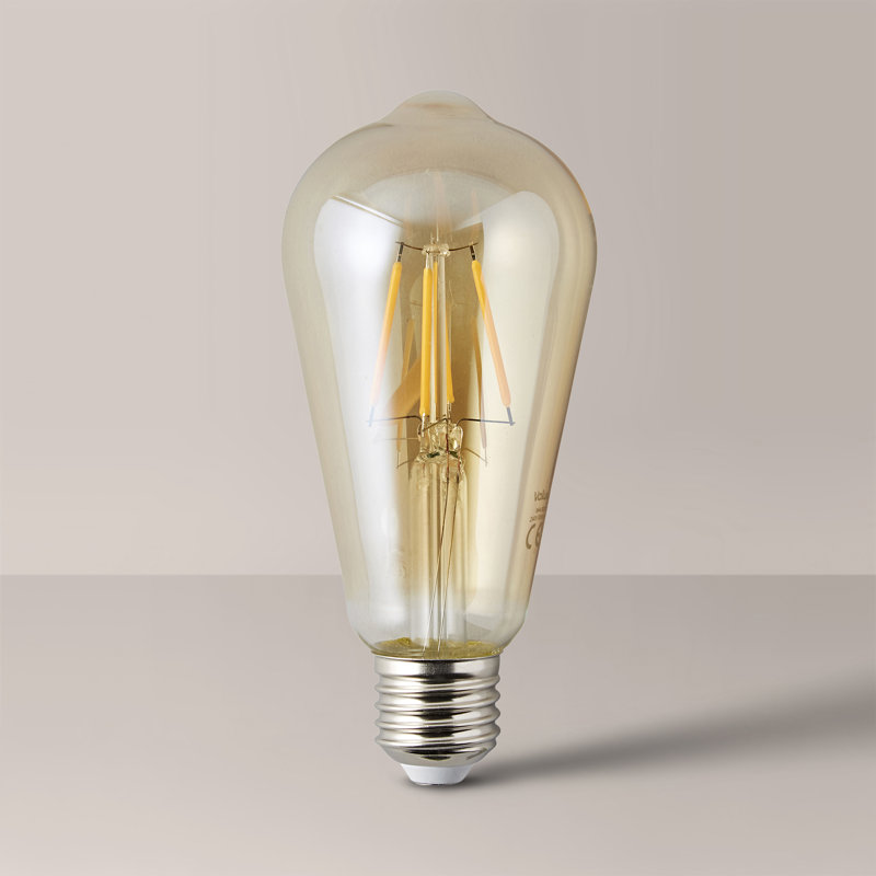 Gerber 4W Amber LED Vintage Filament Light Bulb