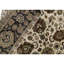 Tapis oriental noir / blanc / ivoire en laine tissé à la main 9 pi x 12 pi 8 po Rectangle