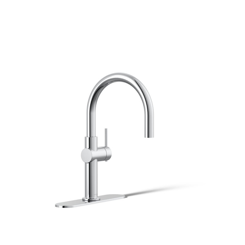 Robinet d'évier de bar à poignée simple Crue, évier de préparation à un trou ou robinet de bar humide, Chrome poli