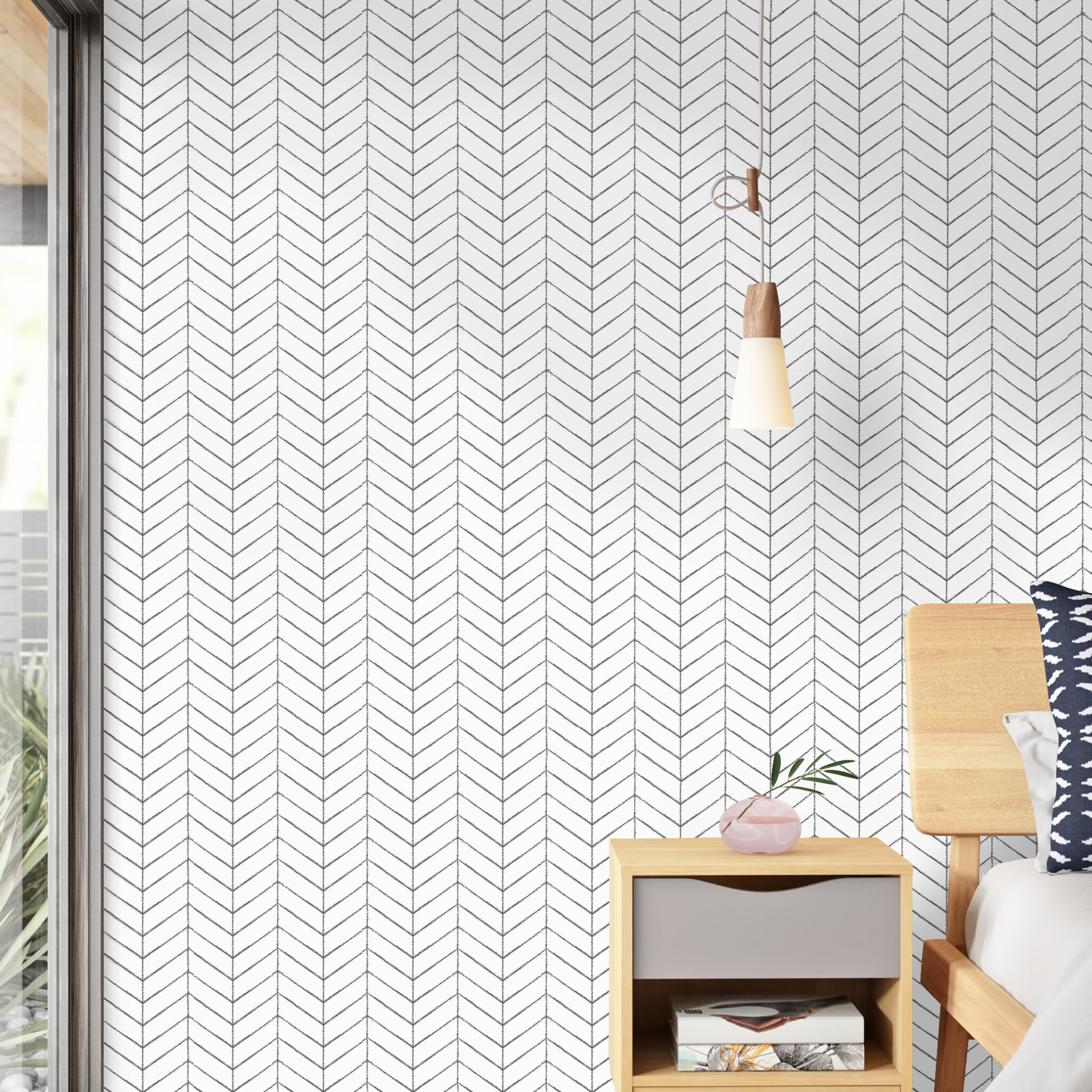 Gina Wallpaper Roll, Taupe