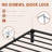 Bed Frame, Heavy Duty Metal Platform Bed Frame with Durable Iron Slat Support and Legs, No Box Spring Required, No Screws Needed, Support Up to 800 LBS, Tool-Free Assembly-1844523536