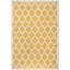 Tapis d'intérieur / extérieur jaune / crème Trebol-77342768