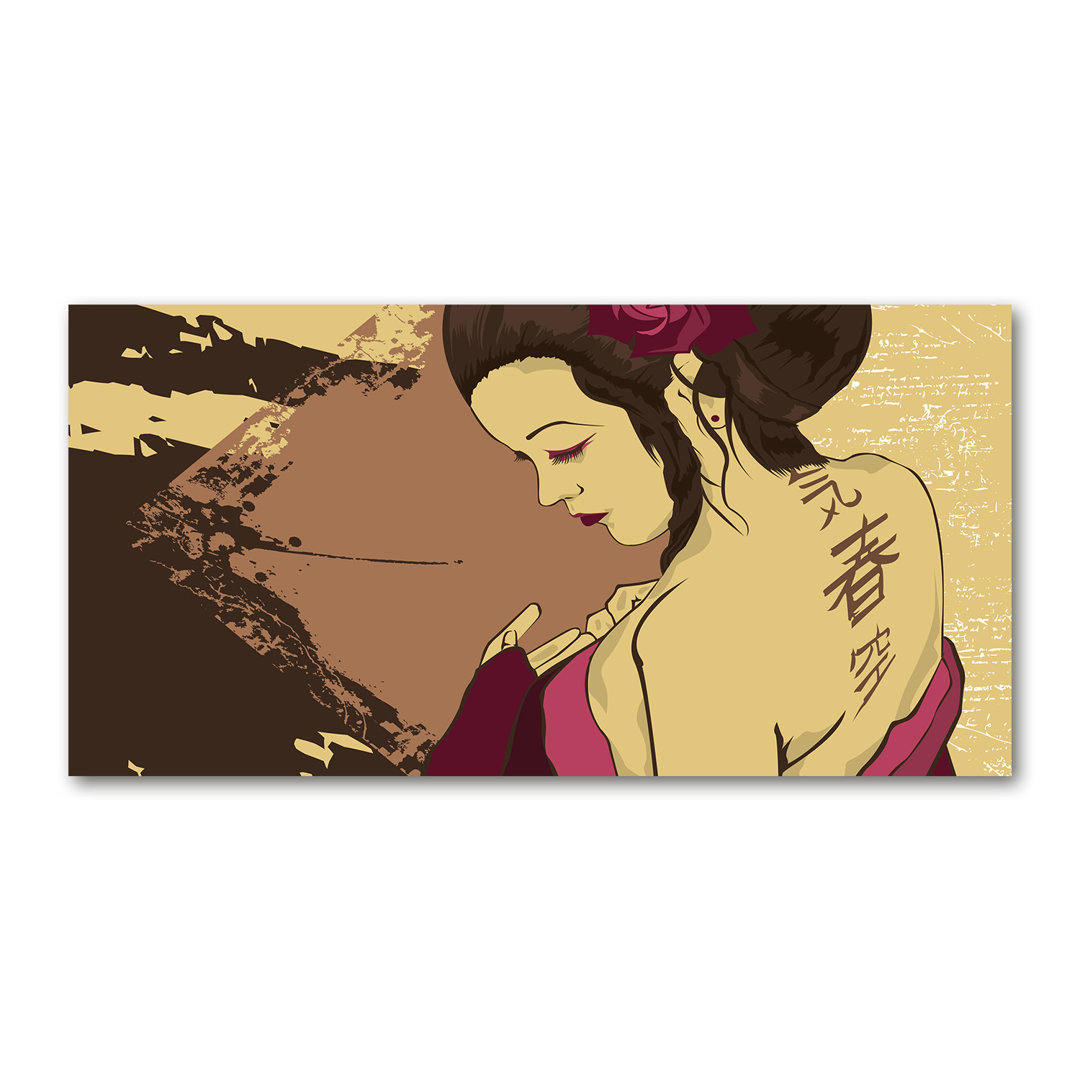 Geisha - Kunstdrucke auf Leinwand - Wrapped Canvas