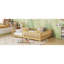 Lit double robuste pour enfants, bois naturel, design sécuritaire et amusant