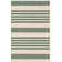 Tapis rayé beige / vert Aiken