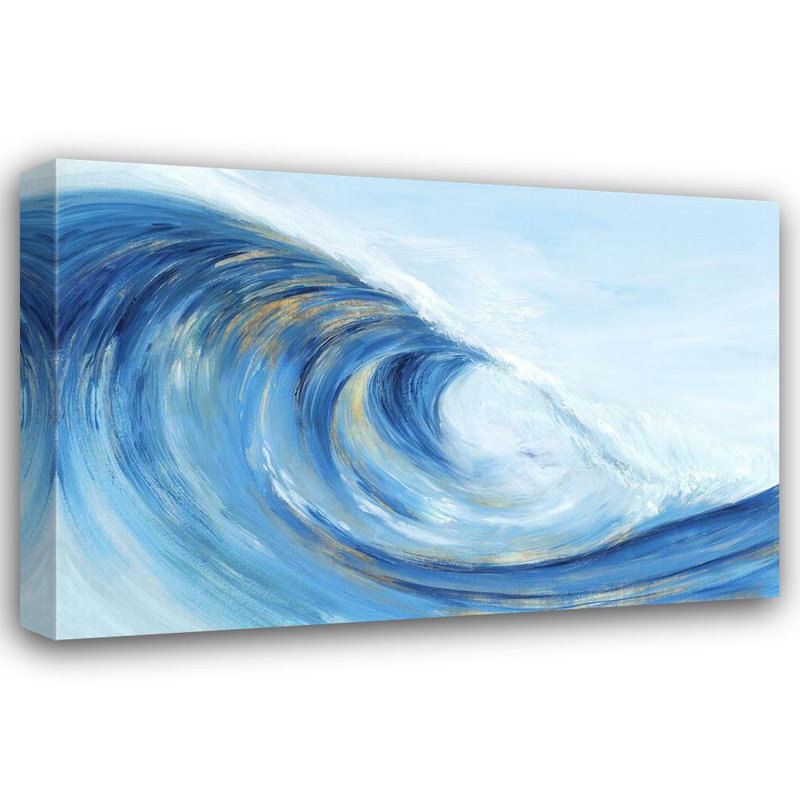 Art sur toile tendue avec Dovecove Isabelle Z, Wave Curl I, H 17 po x l 24 po