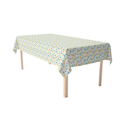Rectangular Tablecloth, 100% Cotton, 52X104", Houseplant Collection