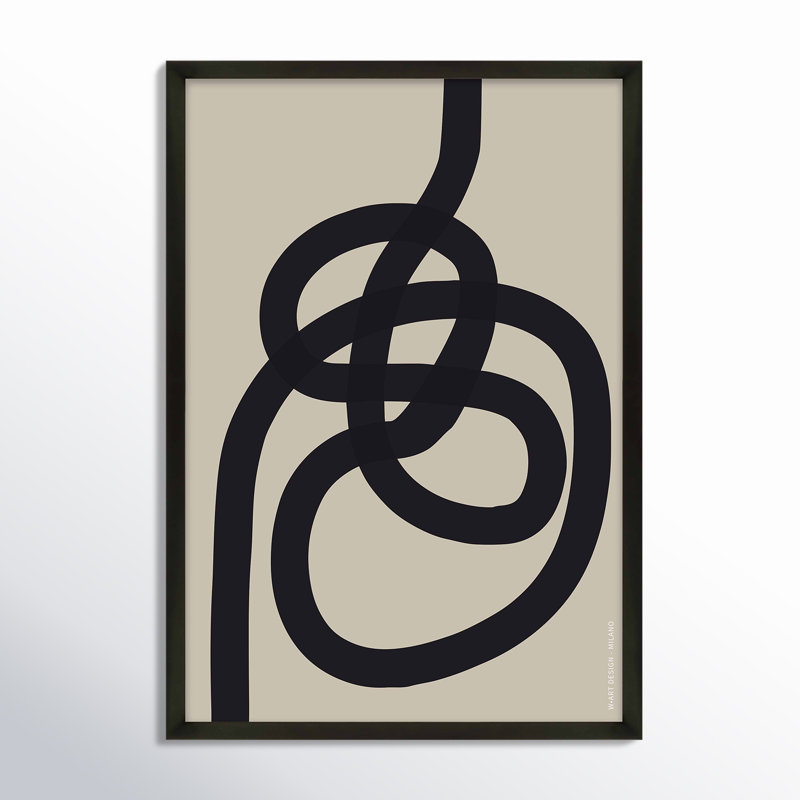 Intertwined 2 by Romina Gadler, Black Framed Paper, 20" H x 14" W x 1.25" D