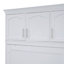 Lit escamotable double pleine grandeur avec armoires supérieures, blanc (ANCIEN SKU: LP006664AAK)