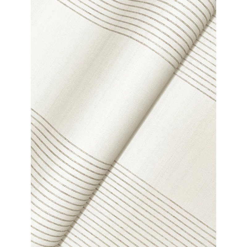 Papier peint imitation lin Archer, Gris clair