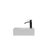 Bathroom Ceramic Countertop Sink - Timeless Aesthetic White Finish Square Wash Basin Long Lasting