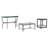 Metal Designs Sangiovese Cocktail Table-24383292-134490265