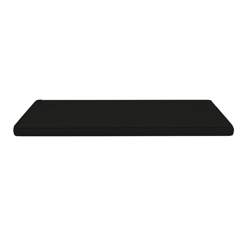 Sunbrella® Indoor/Outdoor Bench Seat Cushion, 3" Thick, 37" W x 17" D, Sunbrella® Canvas Black