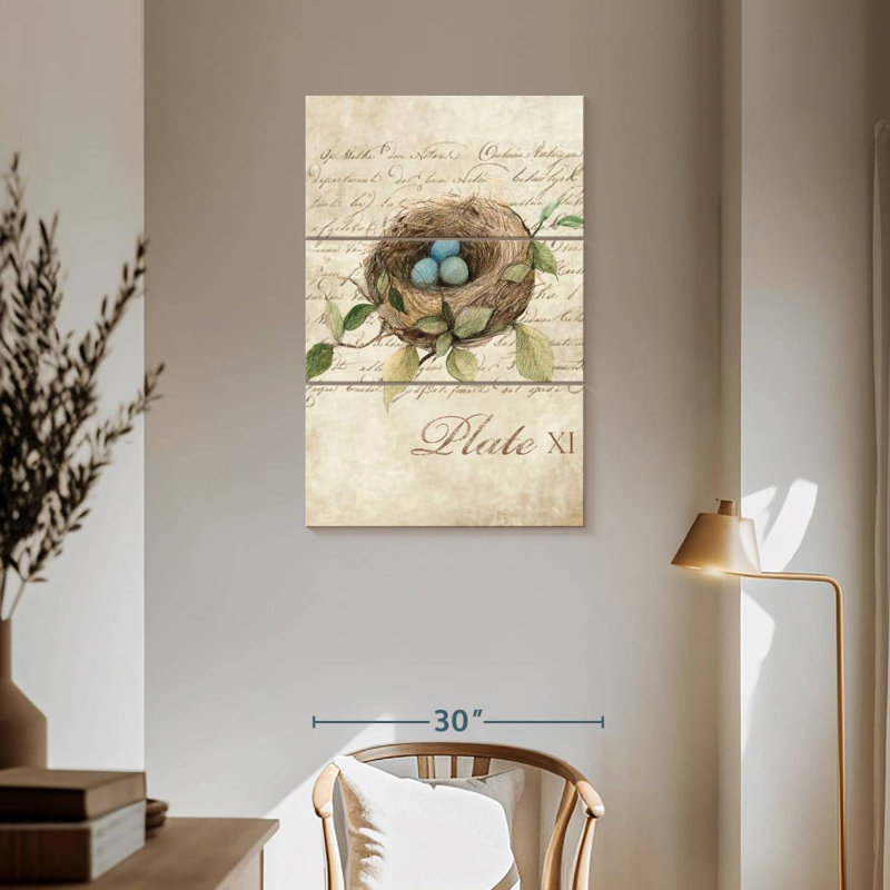 Brampt Bird Nest Study, 57" H x 36" W