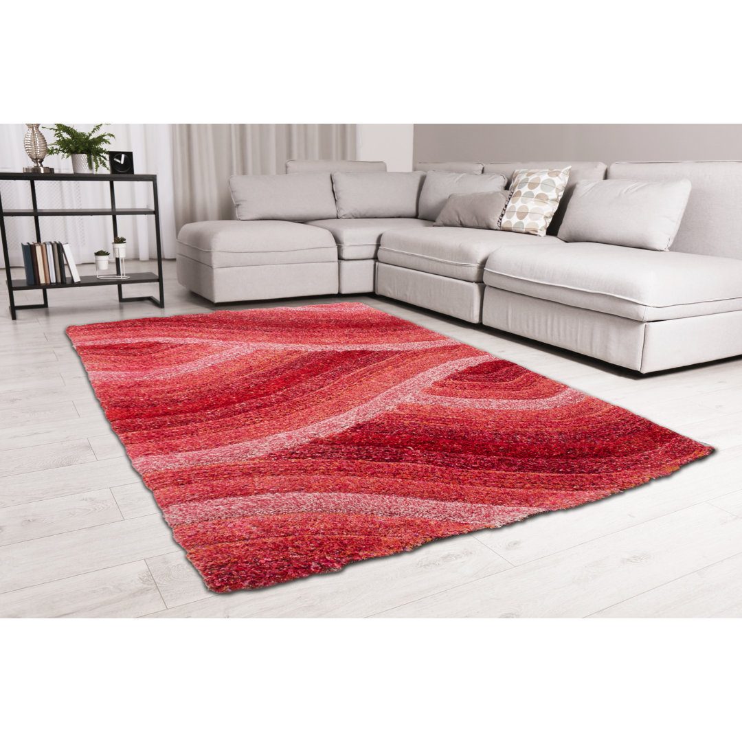 Teppich Anuradha in Rot/Beige