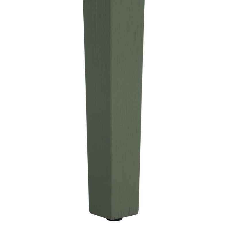 Shelbie 1 Drawer Reeded Desk, Green