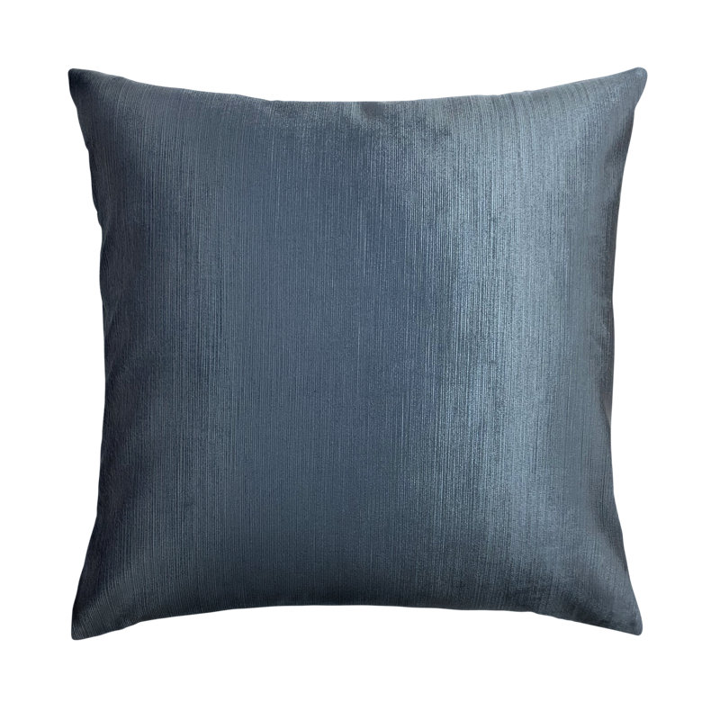  Housse de coussin carré et insert, Bleu, 18 po x 18 po