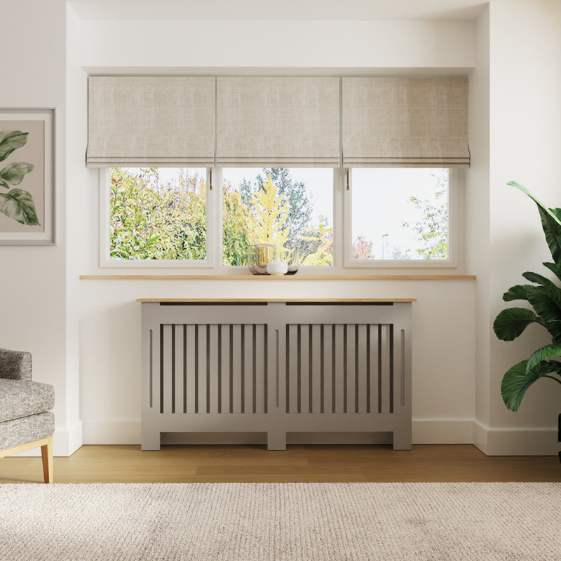 Longslow Radiator Cover, 83cm H x 152cm W x 19cm D