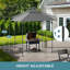 Sunjoy 2.56x1.6 M Grill Gazebo Double Tier Canopy With Magnetic Led Light, Adjustable Height, Gray