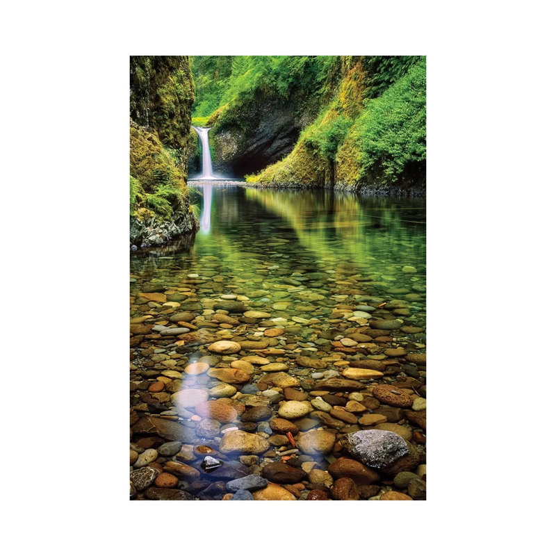 Peeble Falls by Dennis Frates - Print on Canvas, Wrapped Canvas, 66.04cm H x 45.72cm W x 3.81cm D