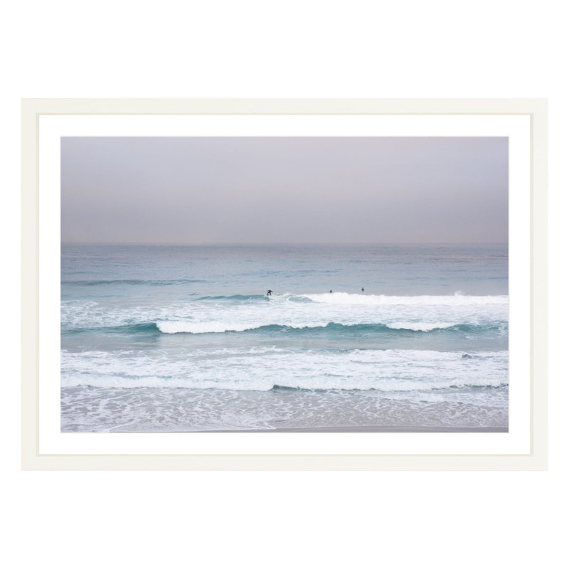 Carmel Surf by Amanda Anderson, White, 24" H x 36" W x 1.88" D