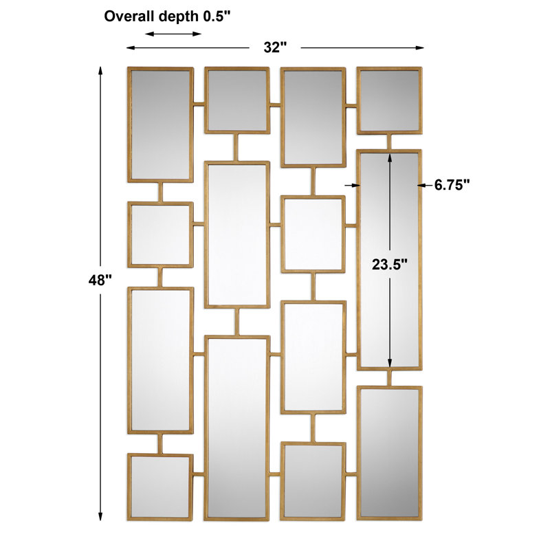 Metal Flat Wall Mirror