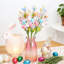 3 pièces de décoration de fleurs artificielles de Pâques, 18 pouces de couleur œuf papillon branches de lapin pour les décorations florales de bricolage printemps Pâques, centres de table