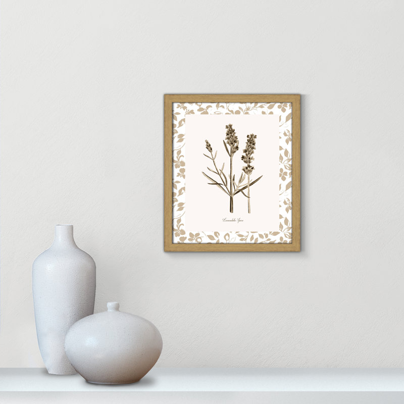 «Neutral Imperial III» par Kelly Donovan, 13'' W x 15'' H, Framed Print, Natural Woodgrain