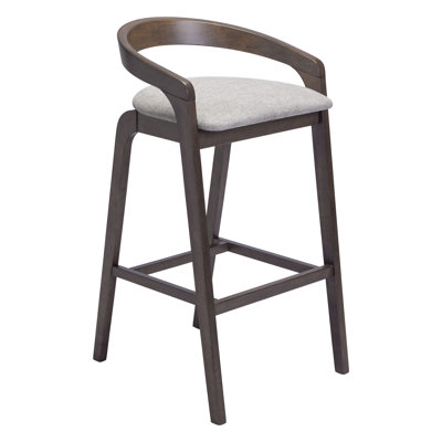 Troy Counter Stool Dove Gray & Espresso