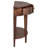 Modern Curved Console Table Sofa Table With 3 Drawers And 1 Shelf For Hallway, Entryway, Living Room-613413922