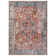 Labarbera Oriental Machine Washable Red/Blue Non-Slip Backing Area Rug