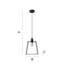 Susie 1 - Light Matte Black Pendant-293757530