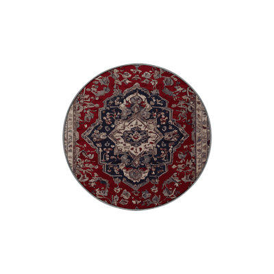 Machine Washable Red Area Rug