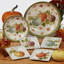Autumn Harvest Set Of 4 Dessert Plate