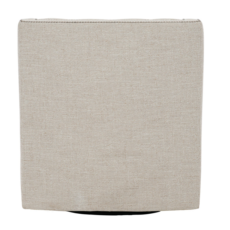 Candace Swivel Wingback Chair, Cream