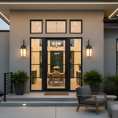 Portola Large Arm Lantern from Generation Lighting 