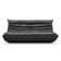 Armless Large Microfiber Leather 3-Seat Bean Bag Sofa