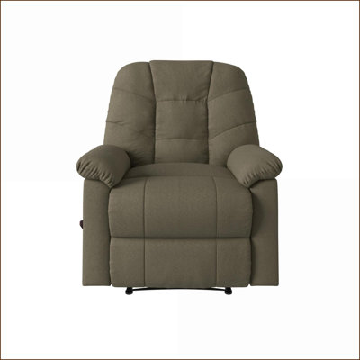 Recliners Contemporary Granada Sage Green Recliner with Solid Wood Frame | Sage | Polyester