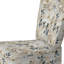 Chaise d'appoint rembourrée de style campagnard blanc avec motif floral blanc Elegance Minimalist